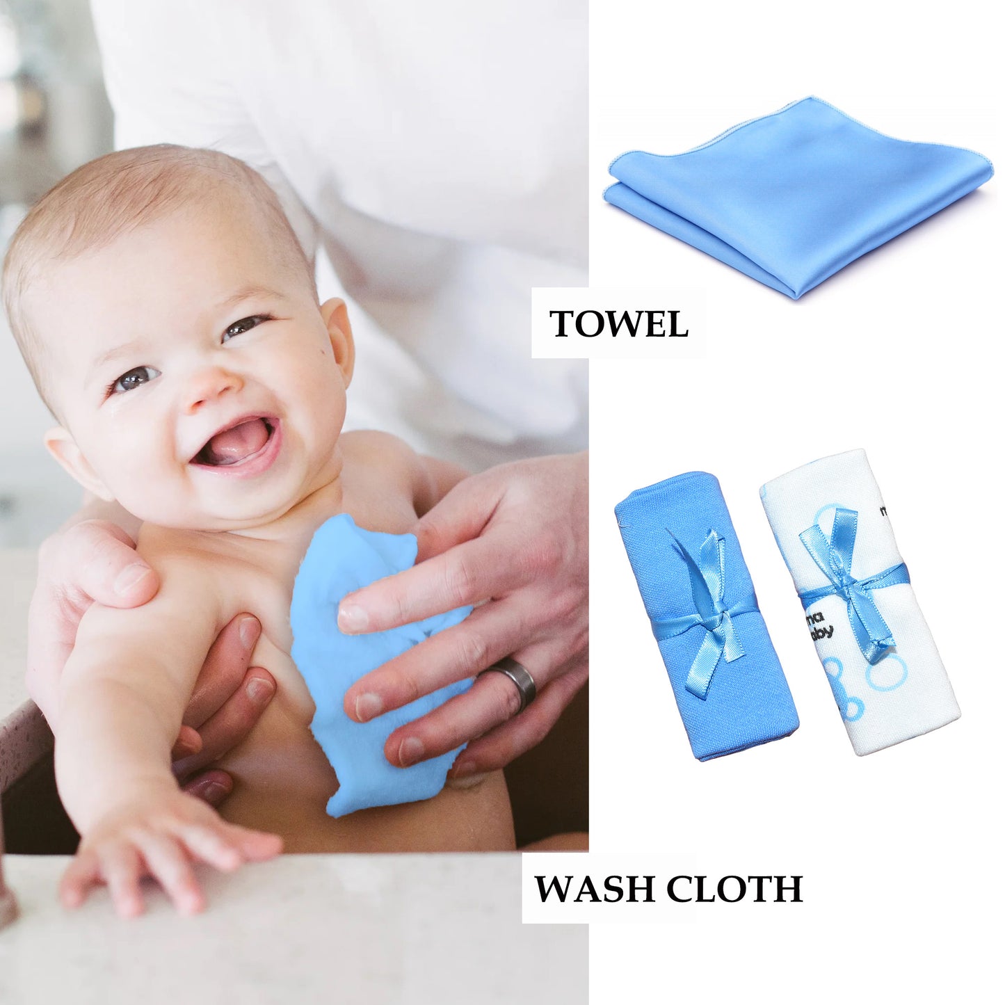 Newborn baby essentials combo for baby boy pack of 9 (0-6 M)