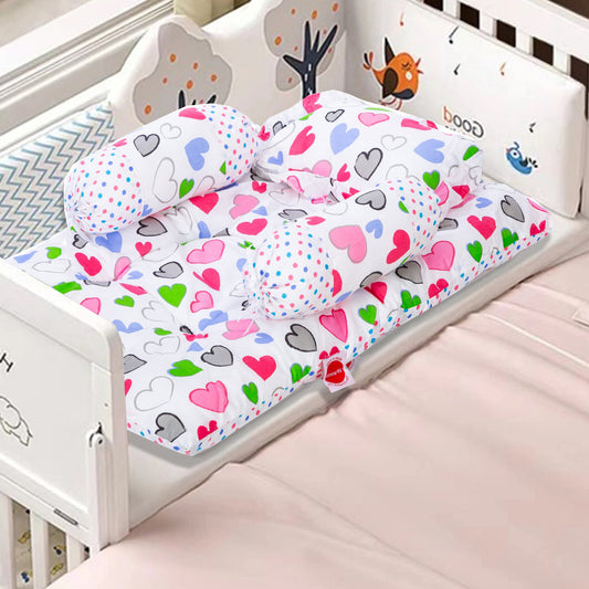 VParents Daisy Baby 4 Piece Bedding Set with Pillow and Bolsters