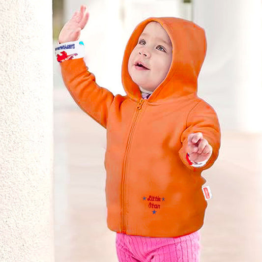 VParents Baby Unisex Kid's Regular Jacket ( Orange)