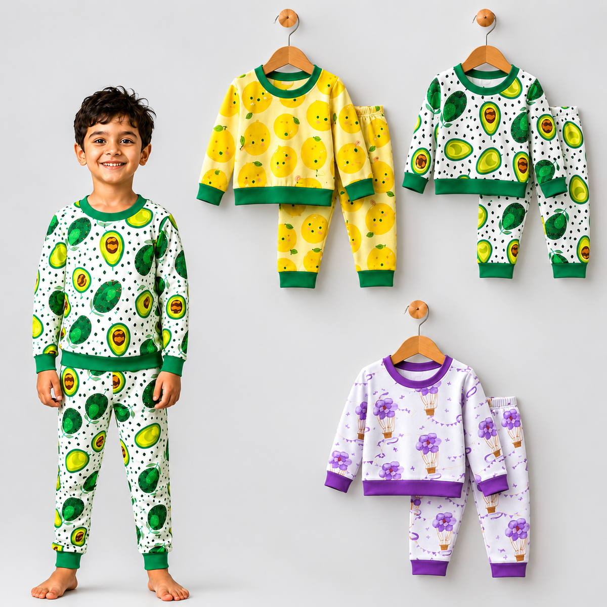 VParents  100% cotton Baby and Kids Cotton Printed  Nightwear
