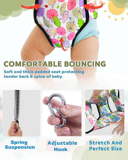 Vparents 2 in 1 Baby Toddler Jumper with Window Hanging Metal Stand Cum Baby Walking Harness Function.