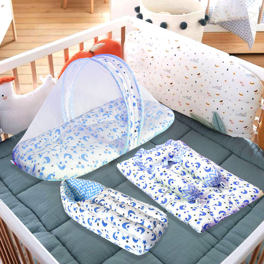 VParents galaxy  baby 4 Piece Bedding Set with Pillow and Bolsters Sleeping Bag and Bedding Set Combo