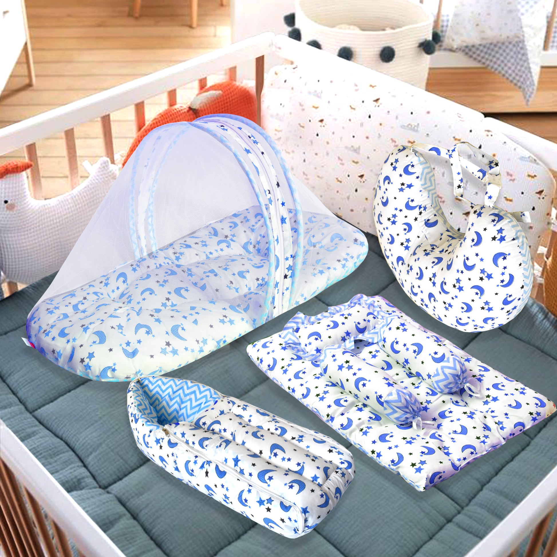 Galaxy Baby Piece Bedding Set with Pillow and Bolsters Sleeping