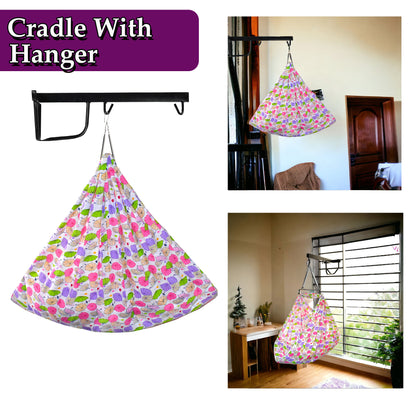 VParents Chunky Baby Swing Cradle with Spring and Metal Window Cradle Hanger