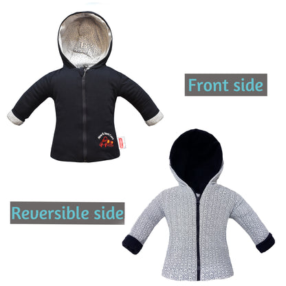 VParents Baby Unisex Kid's Regular Jacket (Navy Blue)