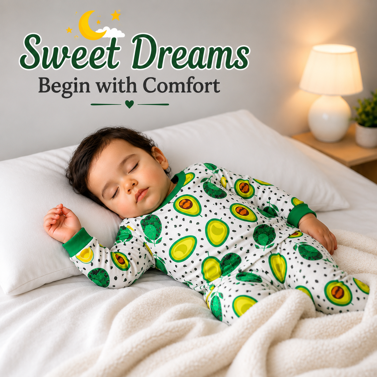 VParents  100% cotton Baby and Kids Cotton Printed  Nightwear