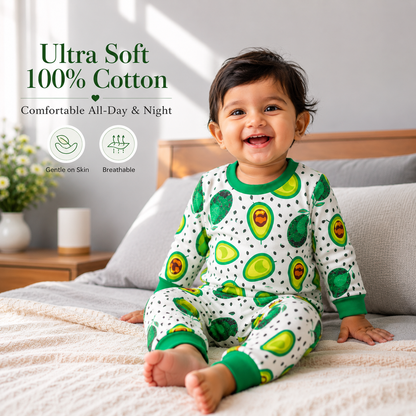 VParents  100% cotton Baby and Kids Cotton Printed  Nightwear