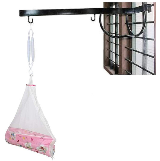 VParents Cruze Baby Swing Cradle with Hanging Spring Window Cradle Metal Hanger