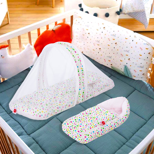 VParents bluebell Baby Bedding Set with Pillow and Sleeping Bag Combo