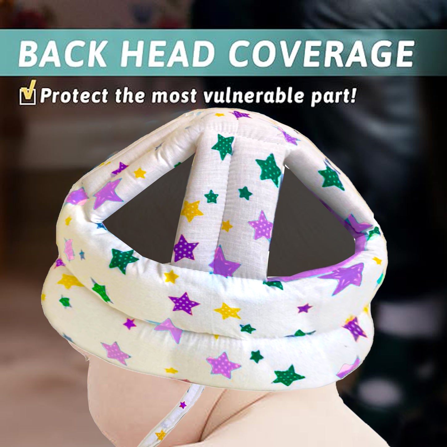 Vparents Joy Baby Head Protector for Safety of Kids 6M to 3 Years(pack of 2)