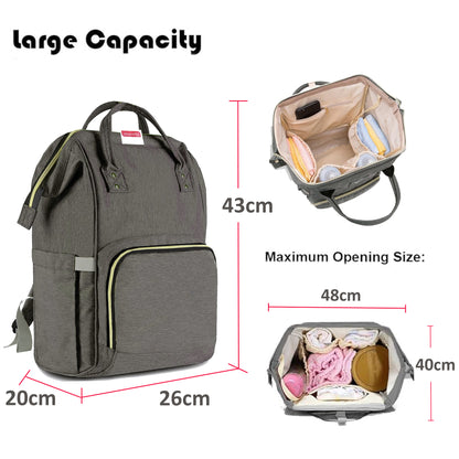 VParents Lovie Dovie Multipurpose Diaper Bag Cum Mother Bag Backpack 13 Pockets