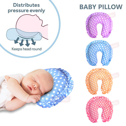 VParents Neck Support Soft Pillow for New Born Baby U Shape Pillow (Pack of 2)