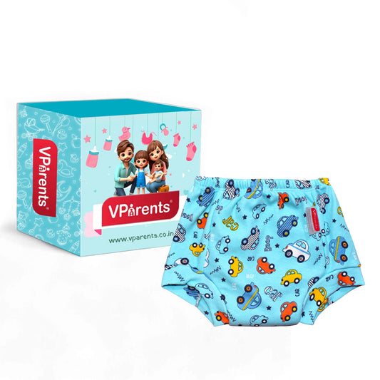 VParents Padded Underwear for Babies and Toddlers with 3 Layers of Cotton Padding Potty Training  Pull Up & Diaper-Free Time Car