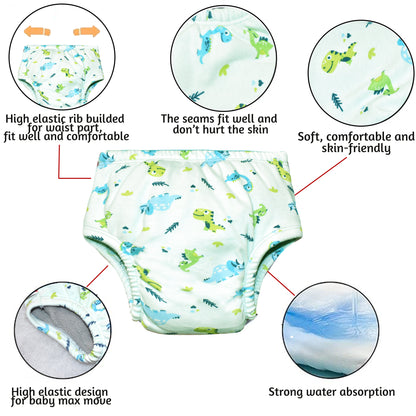 VParents Padded Underwear for Babies and Toddlers with 3 Layers of Cotton Padding Potty Training  Pull Up & Diaper-Free Time Pack of 3