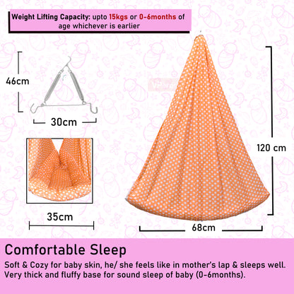 VParents Toddler Baby Swing Cradle with Mosquito Net and Spring