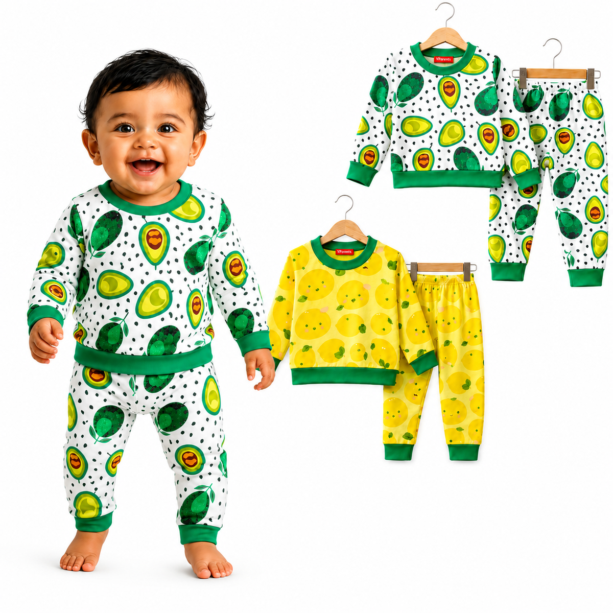 VParents  100% cotton Baby and Kids Cotton Printed  Nightwear