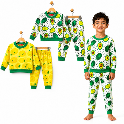 VParents  100% cotton Baby and Kids Cotton Printed  Nightwear