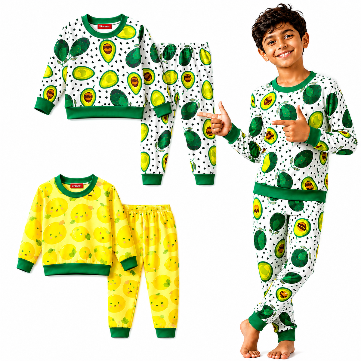 VParents  100% cotton Baby and Kids Cotton Printed  Nightwear