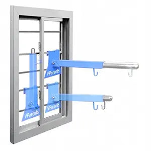 VParents Window Baby Cradle cot Metal Hanger adjustable and foldable (blue)