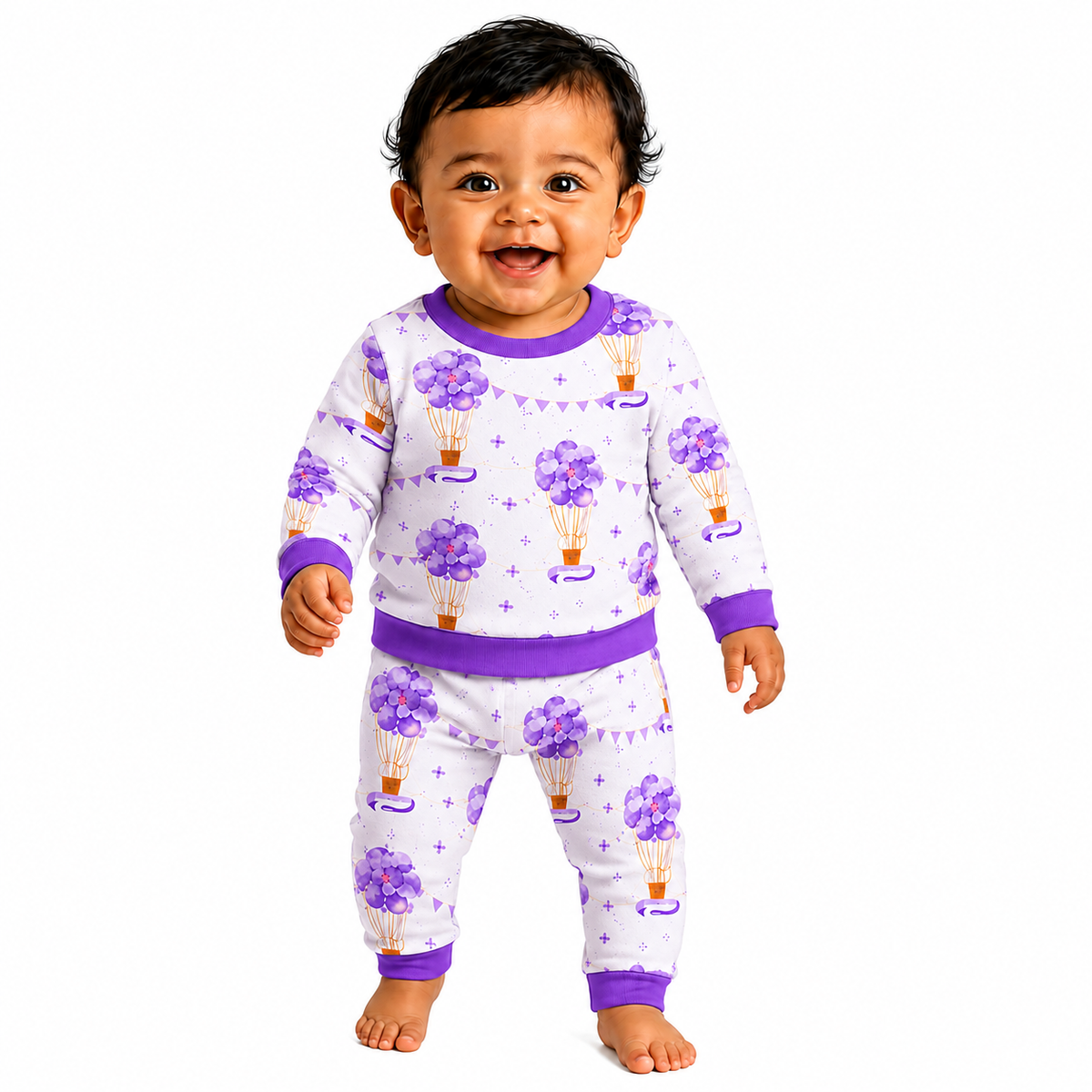 VParents  100% cotton Baby and Kids Cotton Printed  Nightwear