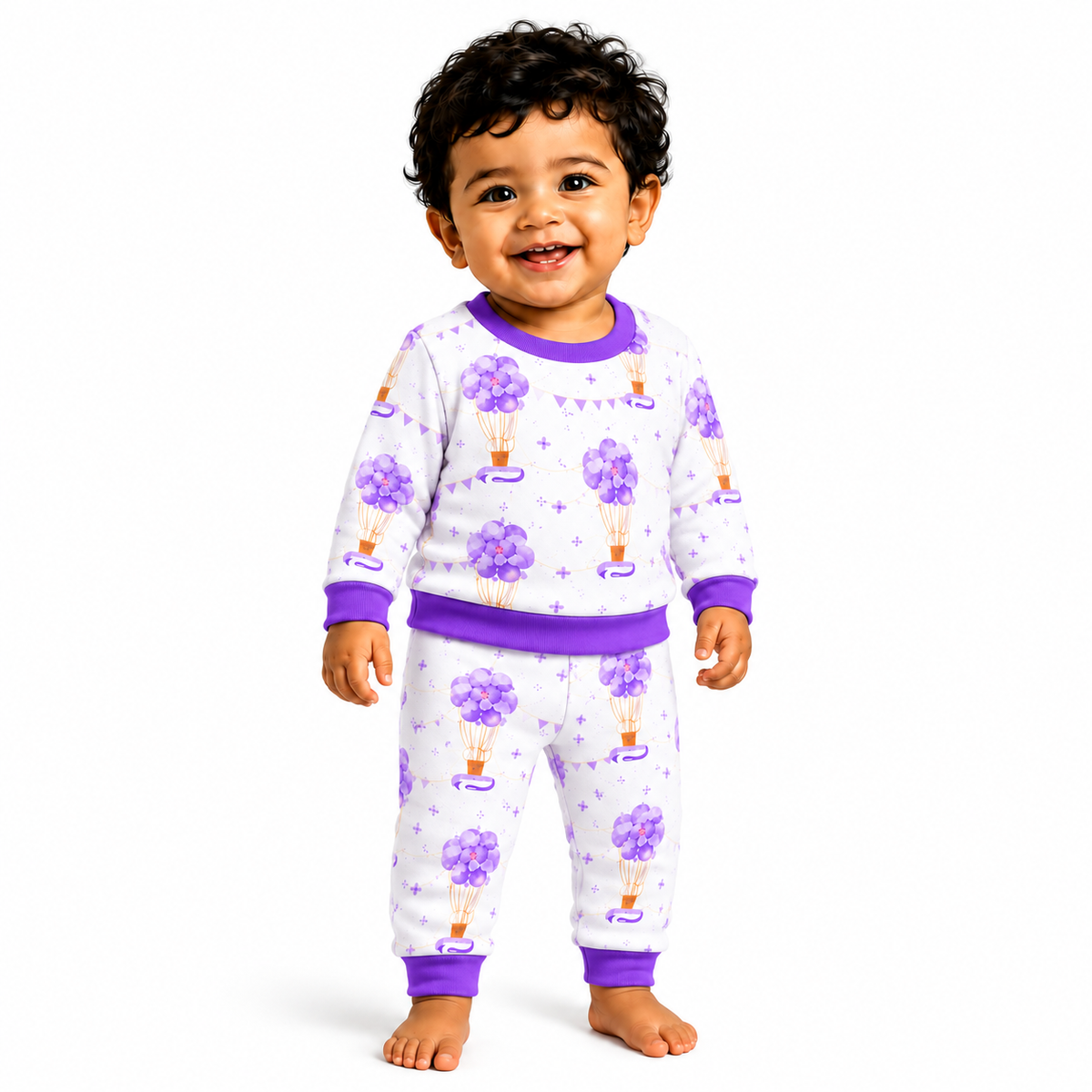 VParents  100% cotton Baby and Kids Cotton Printed  Nightwear