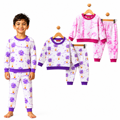 VParents  100% cotton Baby and Kids Cotton Printed  Nightwear