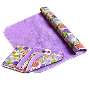 Vparents  Sleeping mats Water Proof Bed Protector with one side fabric New Born Baby (65cm x 45 cm) (0-6 Months)