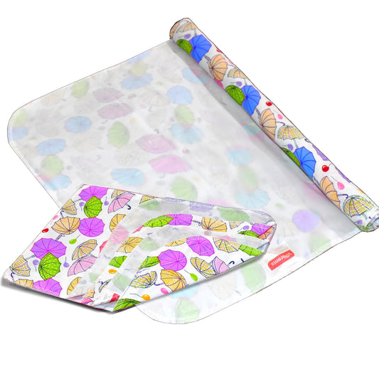 VParents Chunky Nappy Changing Mat Sleeping mats Water Proof Bed Protector sheet for New Born Baby  (0-3 Months) pack of 2 VParents