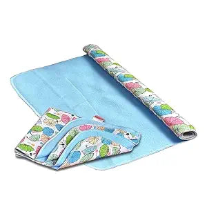 Vparents  Sleeping mats Water Proof Bed Protector with one side fabric New Born Baby (65cm x 45 cm) (0-6 Months)