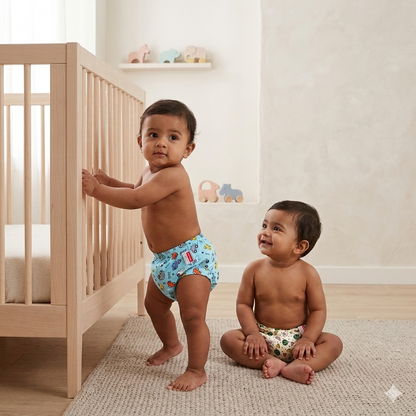 VParents Padded Underwear for Babies and Toddlers with 3 Layers of Cotton Padding Potty Training  Pull Up & Diaper-Free Time