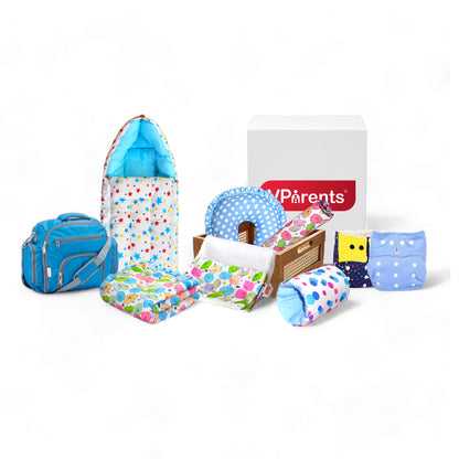 Vparents outdoor essentials for newborn baby girl Pack of 9