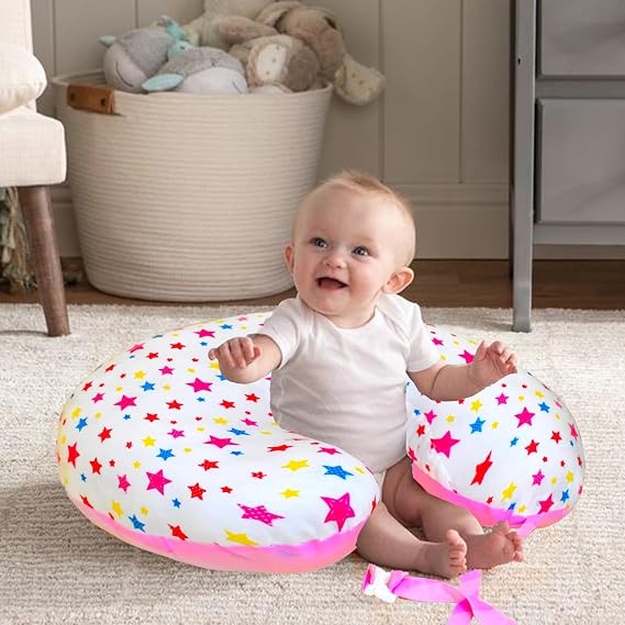VParents Feeding Pillow, Breast Feeding Pillows Vacuum Packed Cotton Nursing Pillow and Positioner, Breastfeeding, Bottle Feeding, Baby Support Joy