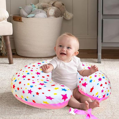 VParents Feeding Pillow, Breast Feeding Pillows Vacuum Packed Cotton Nursing Pillow and Positioner, Breastfeeding, Bottle Feeding, Baby Support Joy