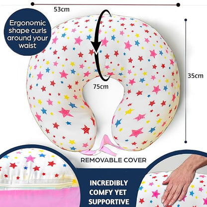 VParents Feeding Pillow, Breast Feeding Pillows Vacuum Packed Cotton Nursing Pillow and Positioner, Breastfeeding, Bottle Feeding, Baby Support Joy