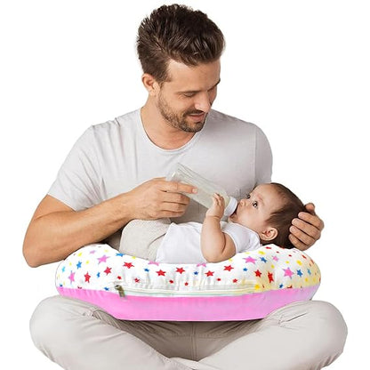 VParents Feeding Pillow, Breast Feeding Pillows Vacuum Packed Cotton Nursing Pillow and Positioner, Breastfeeding, Bottle Feeding, Baby Support Joy