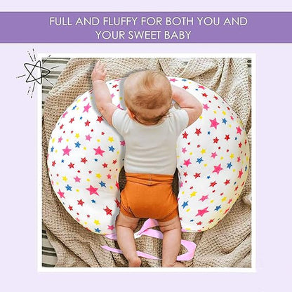 VParents Feeding Pillow, Breast Feeding Pillows Vacuum Packed Cotton Nursing Pillow and Positioner, Breastfeeding, Bottle Feeding, Baby Support Joy