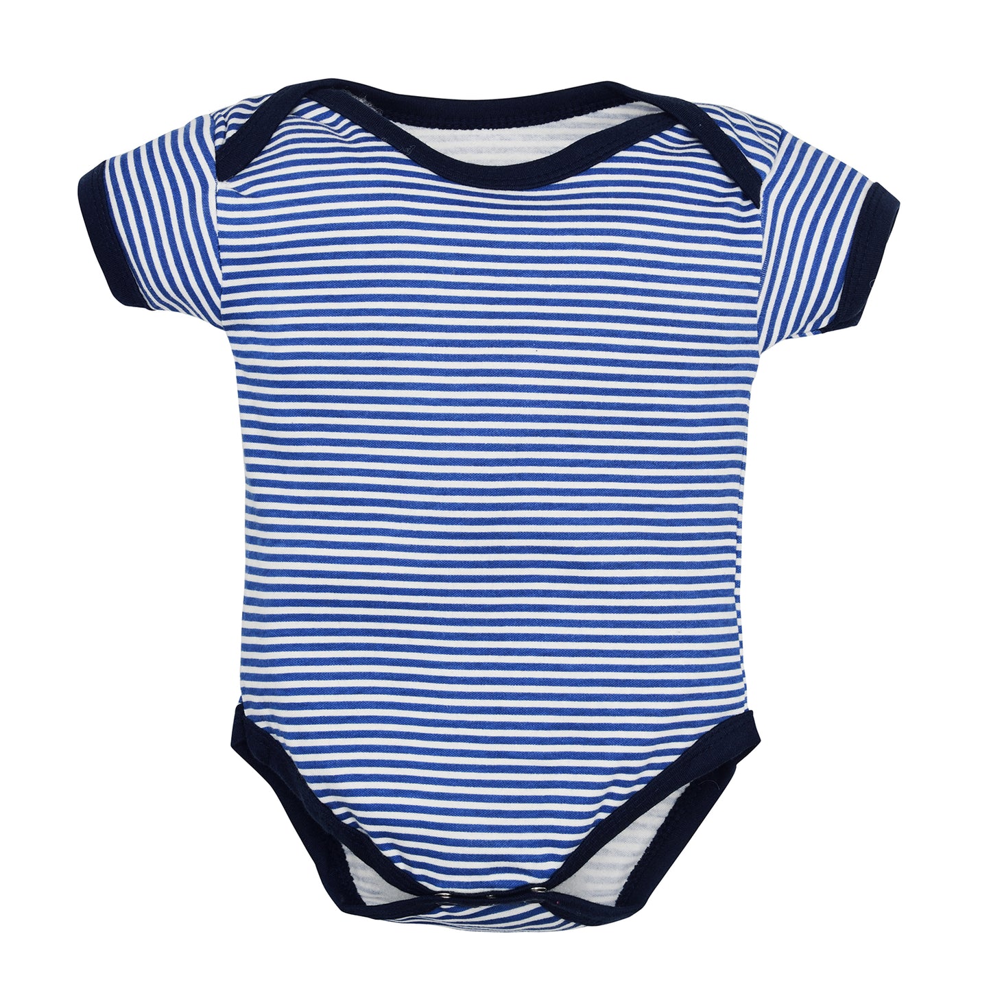 Bodice Half Sleeves Baby Romper Body Suits Jump Suit for Boys and Girls Set of 3 (Navy Blue)