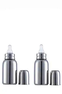 VParents Grade 304 Bullet Stainless steel baby feeding bottle - 200ml