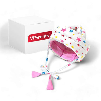 Vparents Joy Baby Head Protector for Safety of Kids 6M to 3 Years- Baby Safety Helmet with Proper Air Ventilation & Corner Guard Protection (Pink)