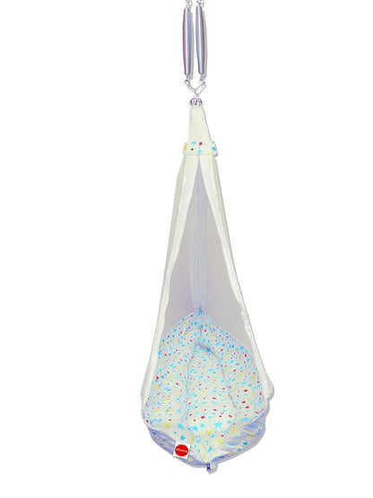 VParents Infant Baby Swing Cradle with Mosquito Net and Spring