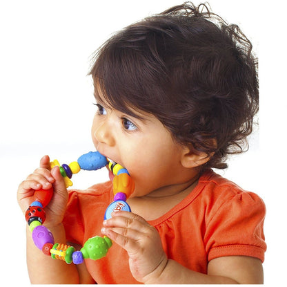 VParents Silicone Baby Teether for 3months+ baby, Teething and chewing Toys for babies BPA Free (Multicolor)