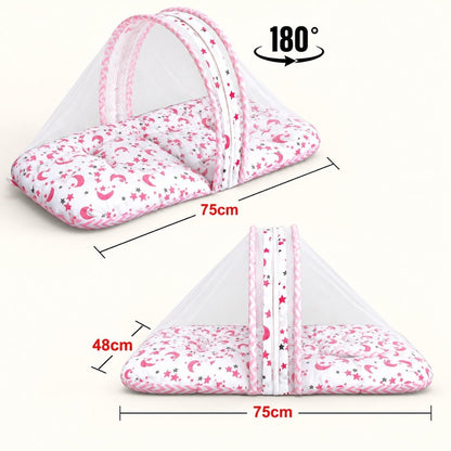 VParents Cheeky Cheeky Baby 4 Piece Bedding Set with Pillow and Bolsters Sleeping Bag and Bedding Set Combo