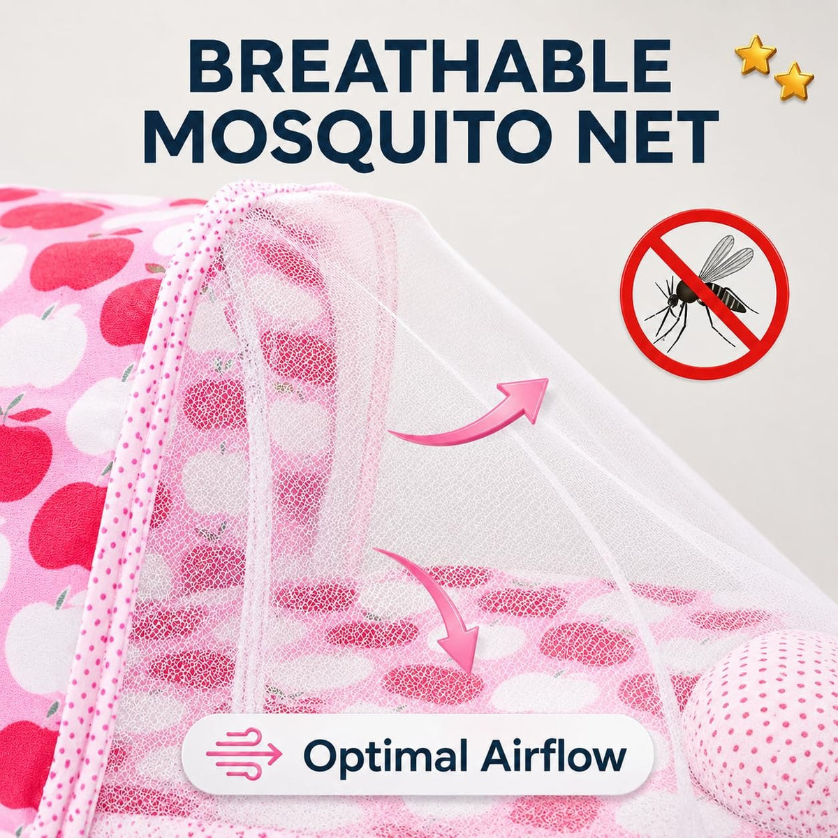 VParents Cheeky Cheeky Baby Bedding Set with Mosquito net and Pillow