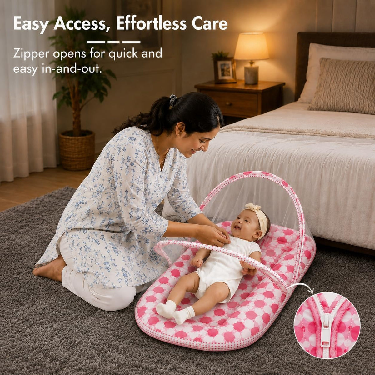 VParents Cheeky Cheeky Baby Bedding Set with Pillow and Sleeping Bag Combo