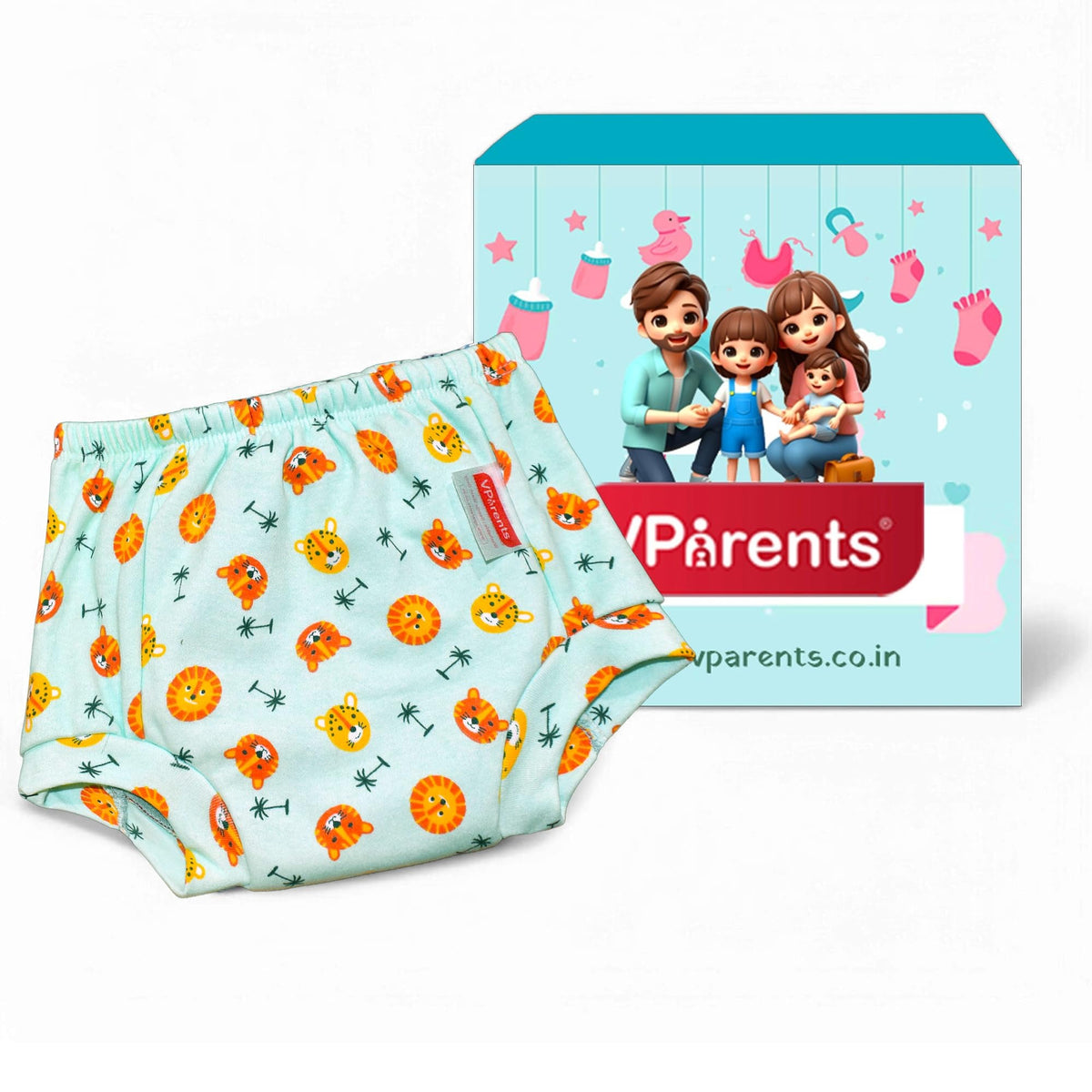 VParents Padded Underwear for Babies and Toddlers with 3 Layers of Cotton Padding Potty Training  Pull Up & Diaper-Free Time