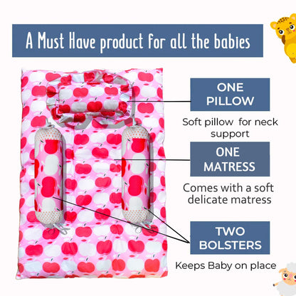 VParents Cheeky Cheeky Baby 4 Piece Bedding Set with Pillow and Bolsters