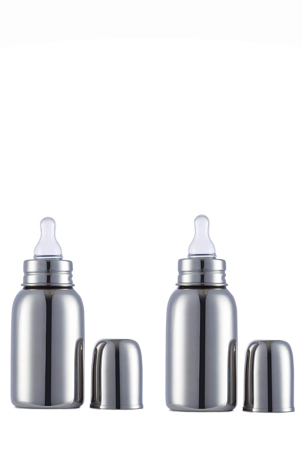 VParents Grade 304 Bullet Stainless Steel Baby Feeding Bottle
