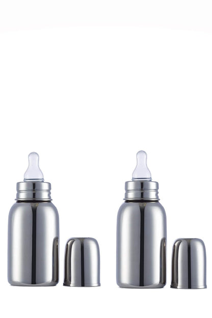 VParents Grade 304 Bullet Stainless Steel Baby Feeding Bottle