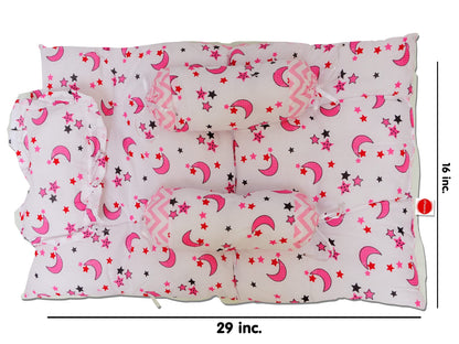 VParents Cheeky Cheeky Baby 4 Piece Bedding Set with Pillow and Bolsters Sleeping Bag and Bedding Set Combo
