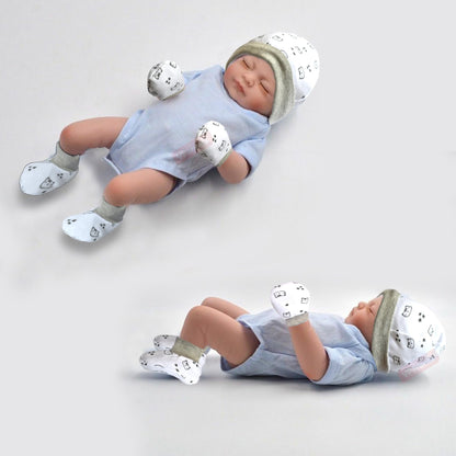 VParents New born Combo gift set for baby boy and girl cap mitten booties and diapers  with insert and underwears and nappies (0 -6 month) Assorted Design pack of 12